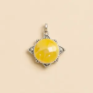 Dije de Ámbar Amarillo